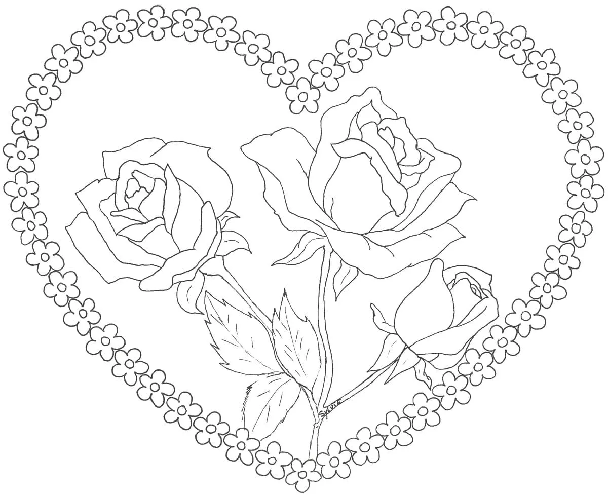 Dibujos para colorear e imprimir Roses