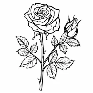 Roses coloring pages 53