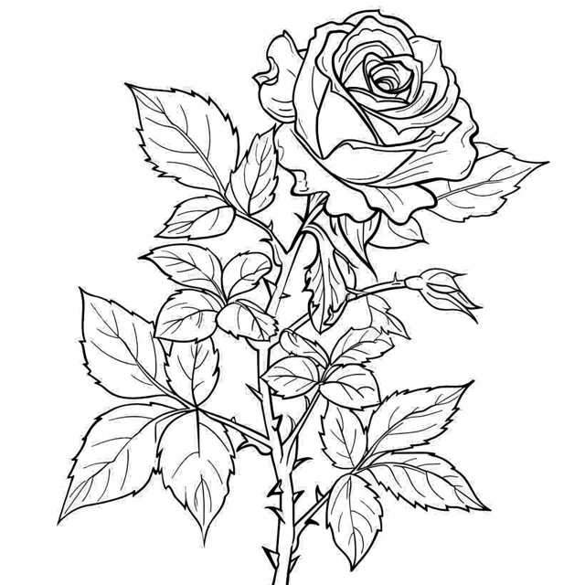 Dibujos para colorear e imprimir Roses