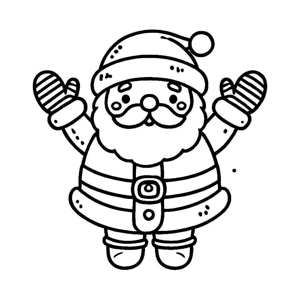 Dibujos para colorear e imprimir Santa Claus