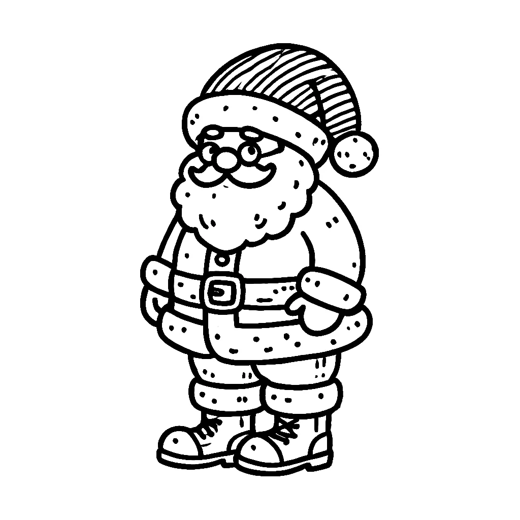 Dibujos para colorear e imprimir Santa Claus