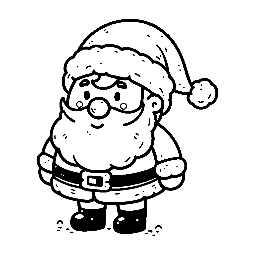 Dibujos para colorear e imprimir Santa Claus