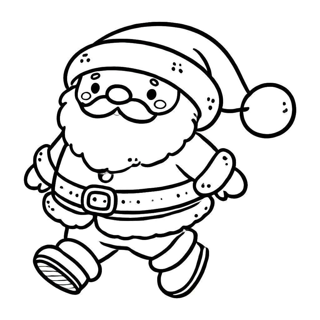 Dibujos para colorear e imprimir Santa Claus