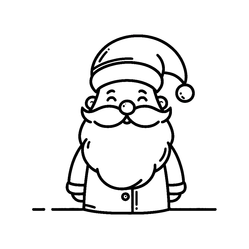 Dibujos para colorear e imprimir Santa Claus