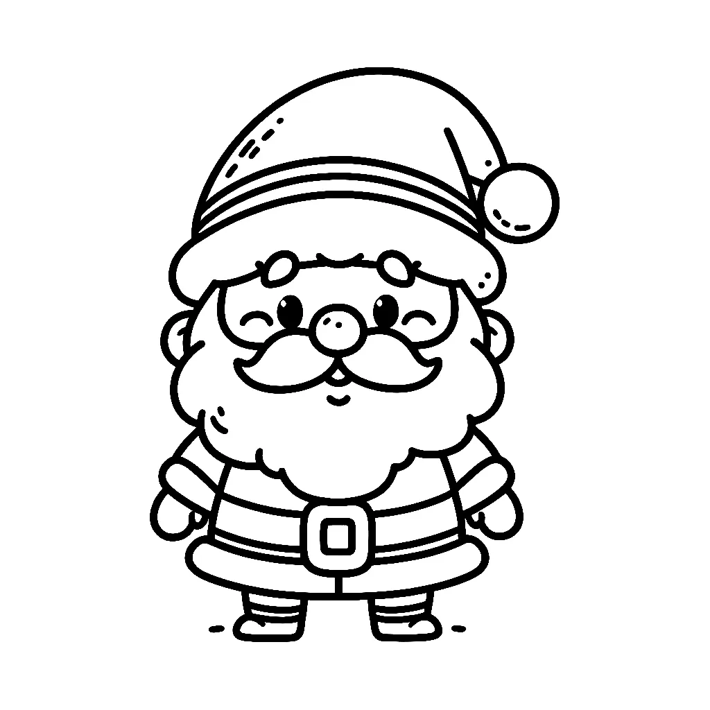 Dibujos para colorear e imprimir Santa Claus