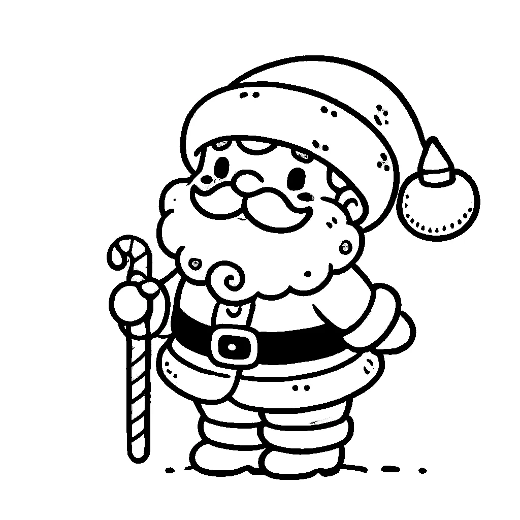 Dibujos para colorear e imprimir Santa Claus