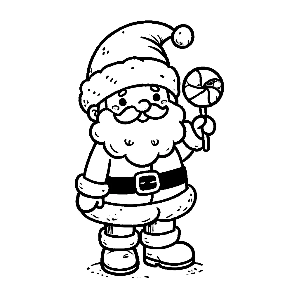 Dibujos para colorear e imprimir Santa Claus