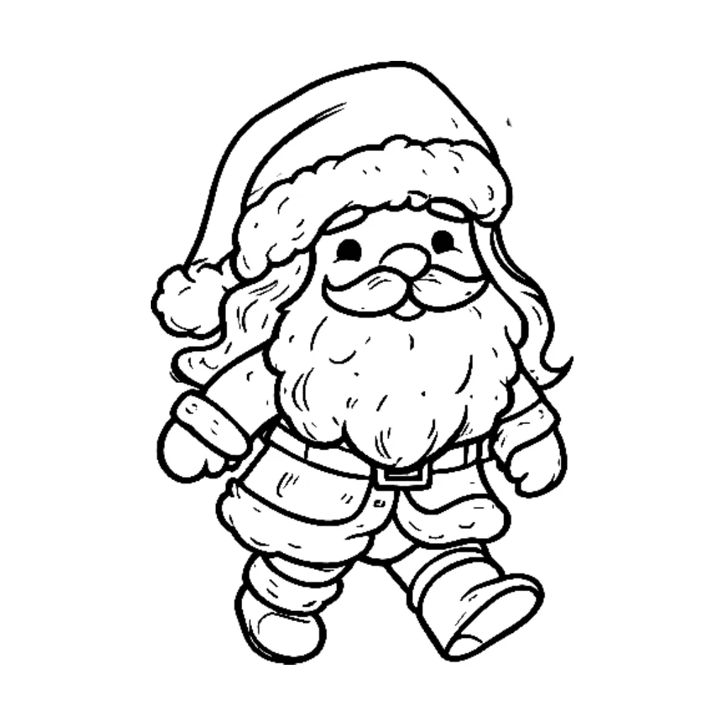 Dibujos para colorear e imprimir Santa Claus