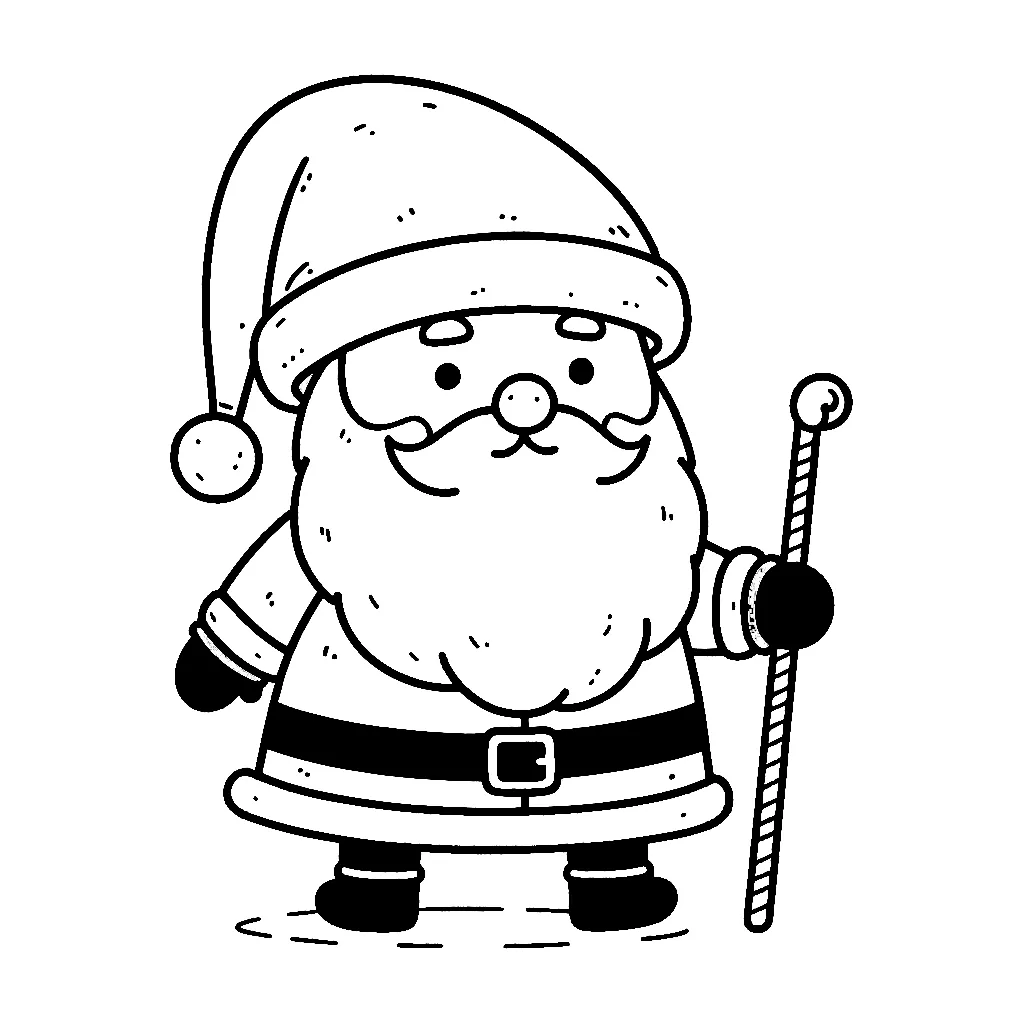 Dibujos para colorear e imprimir Santa Claus