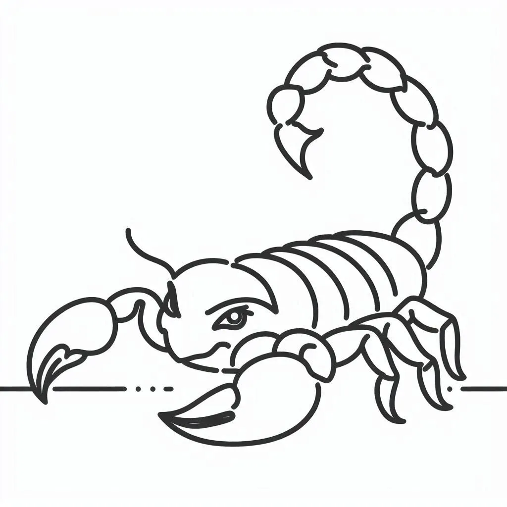 Dibujos para colorear e imprimir Scorpion