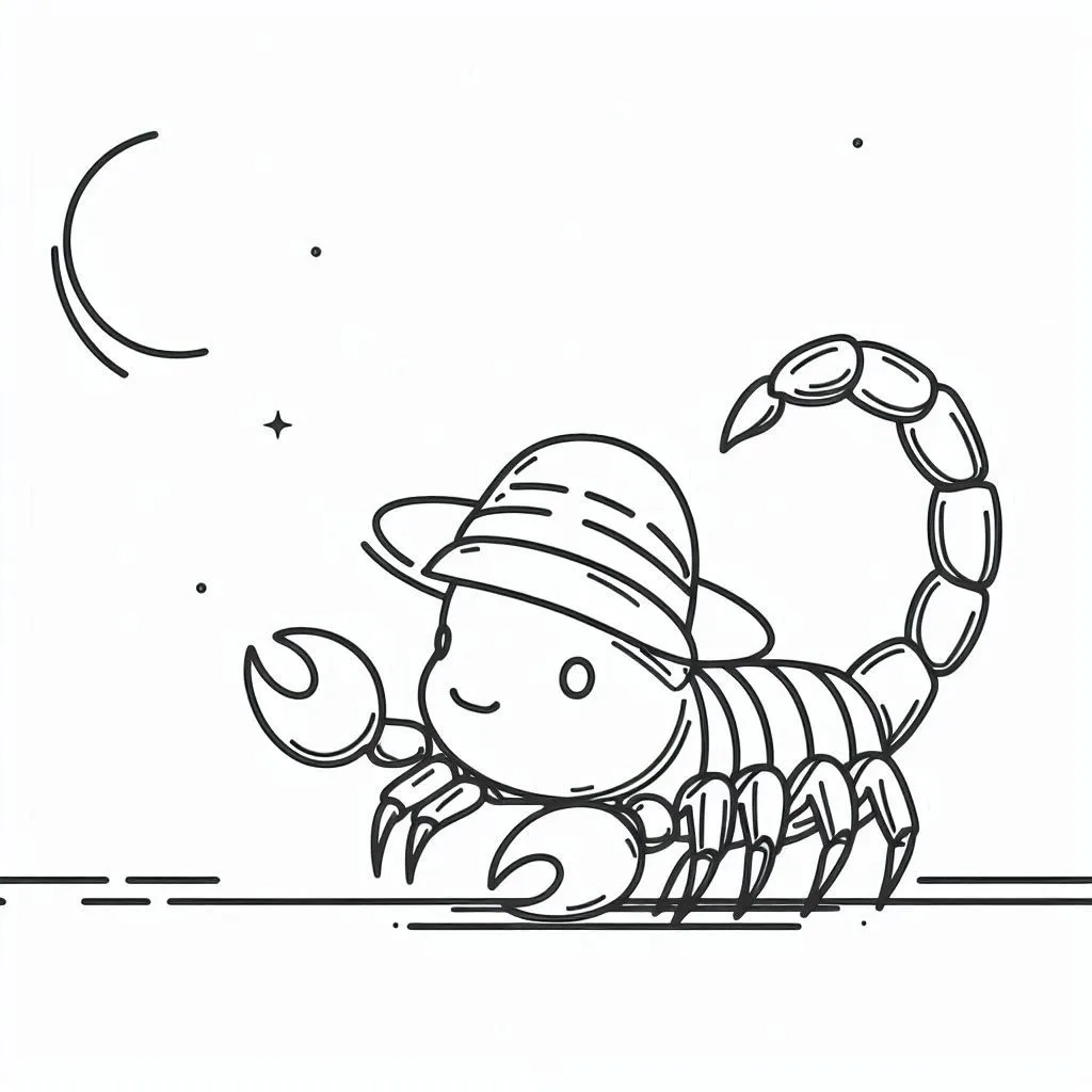 Dibujos para colorear e imprimir Scorpion