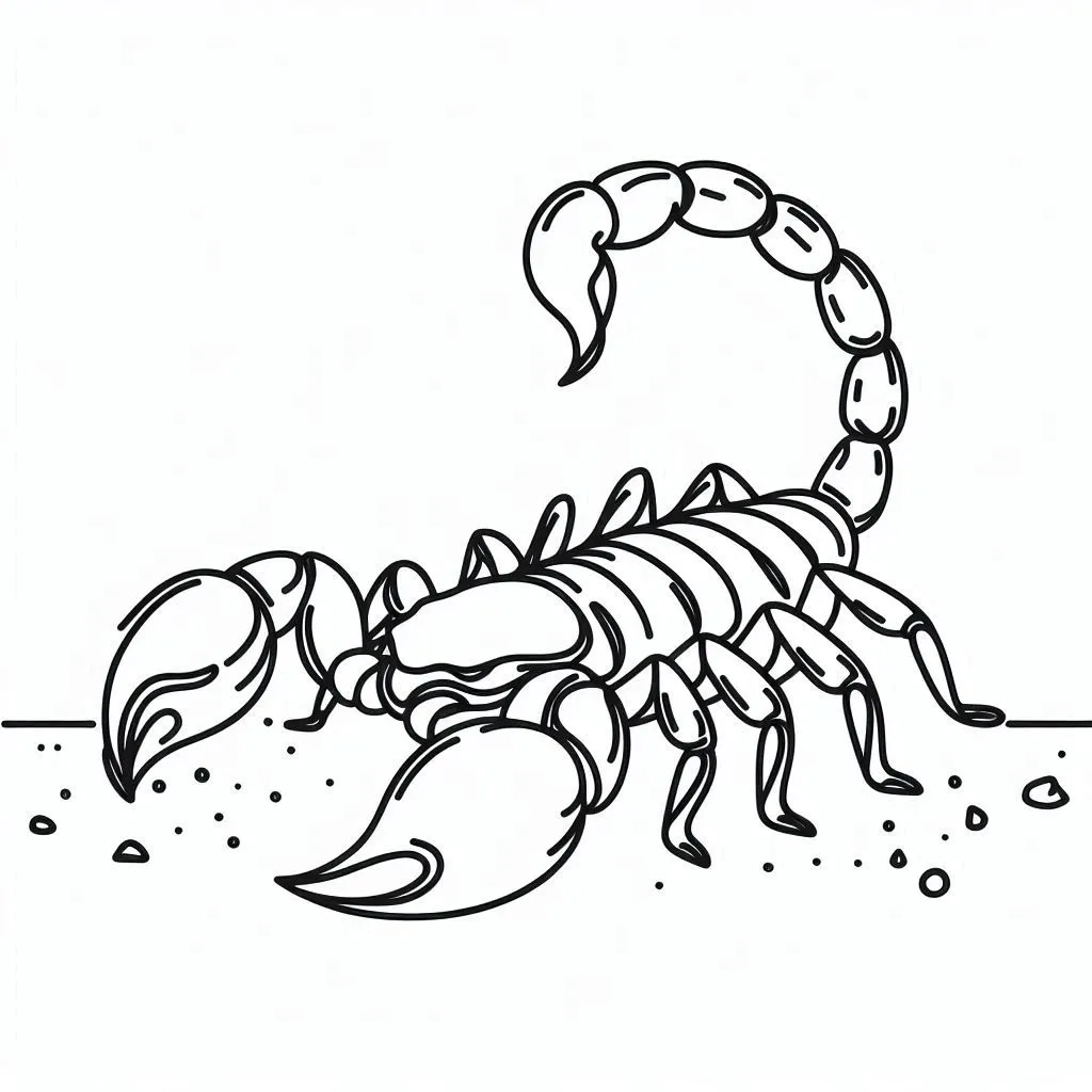 Dibujos para colorear e imprimir Scorpion