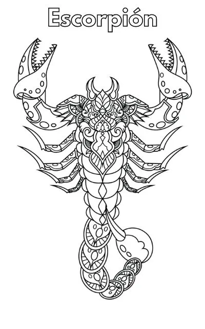 Dibujos para colorear e imprimir Scorpion