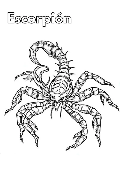 Dibujos para colorear e imprimir Scorpion