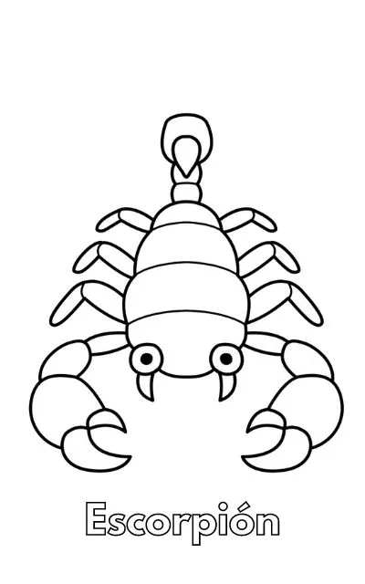 Dibujos para colorear e imprimir Scorpion