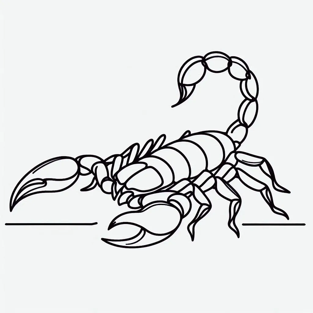 Dibujos para colorear e imprimir Scorpion