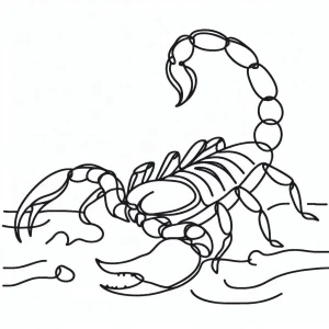 Scorpion coloring pages 7