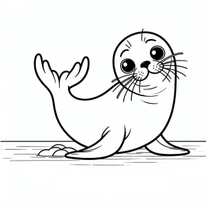 Seal coloring pages 13