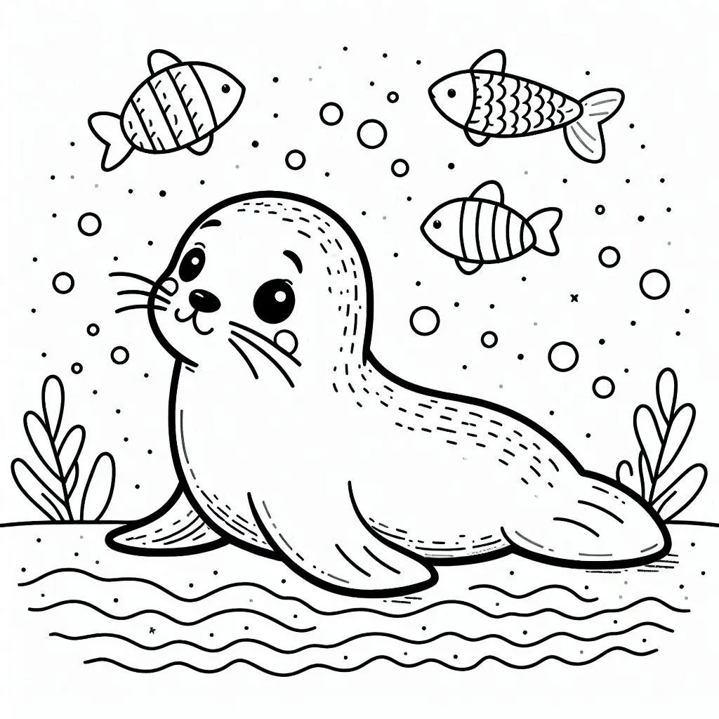 Dibujos para colorear e imprimir Seal