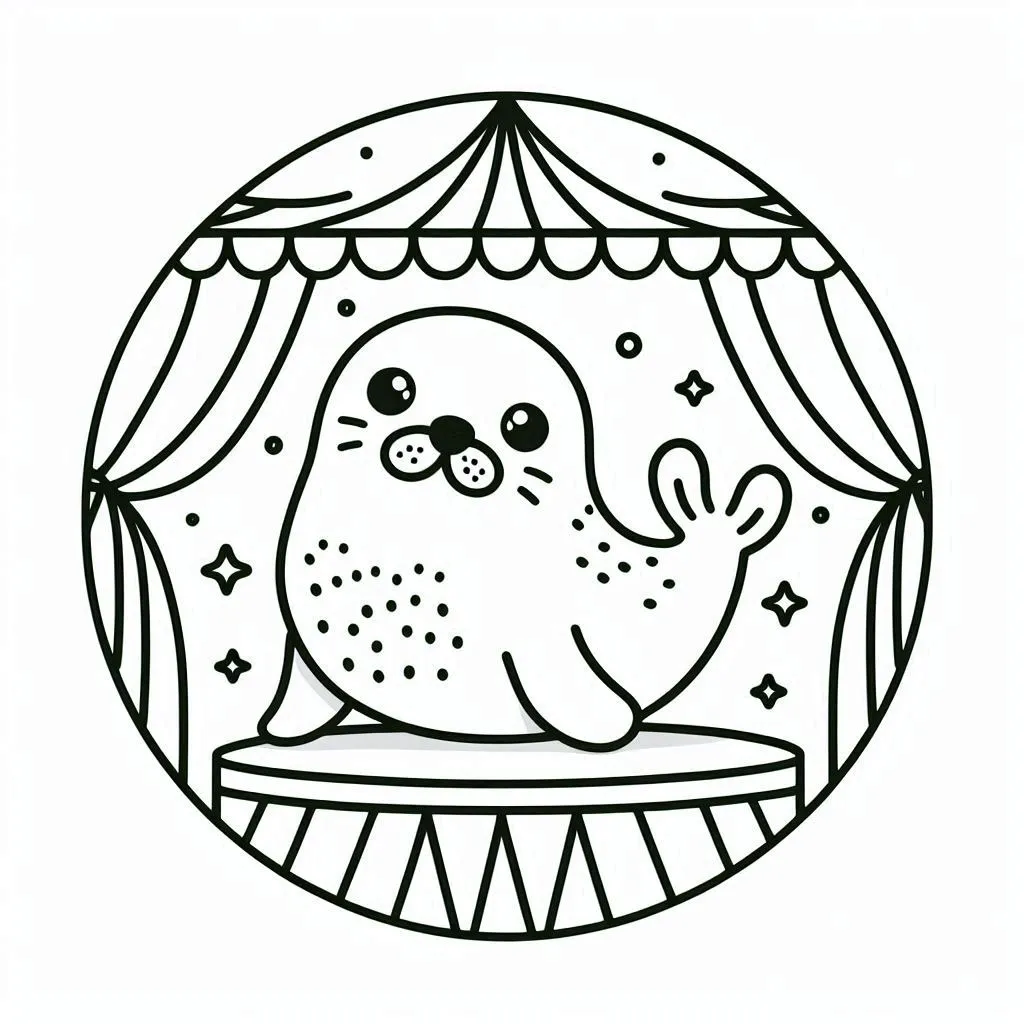 Dibujos para colorear e imprimir Seal