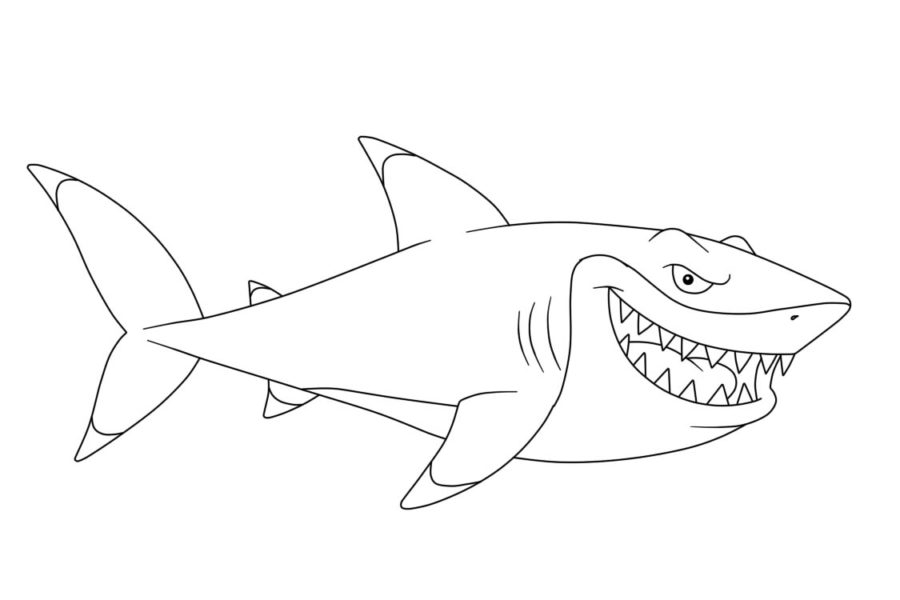 Dibujos para colorear e imprimir Sharks