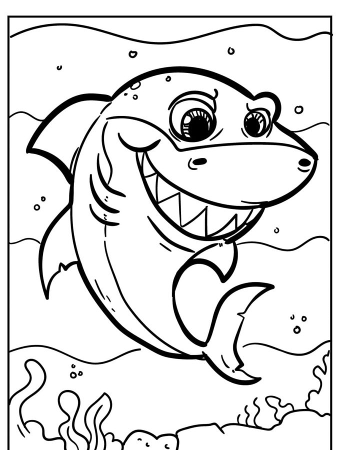 Dibujos para colorear e imprimir Sharks