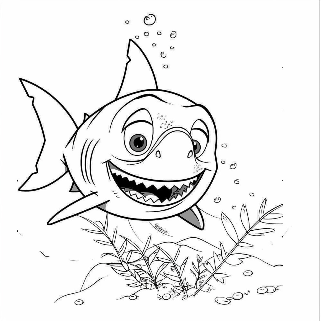 Dibujos para colorear e imprimir Sharks