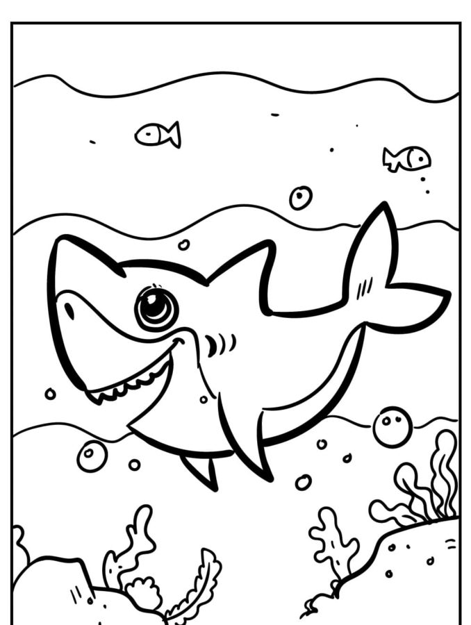 Dibujos para colorear e imprimir Sharks