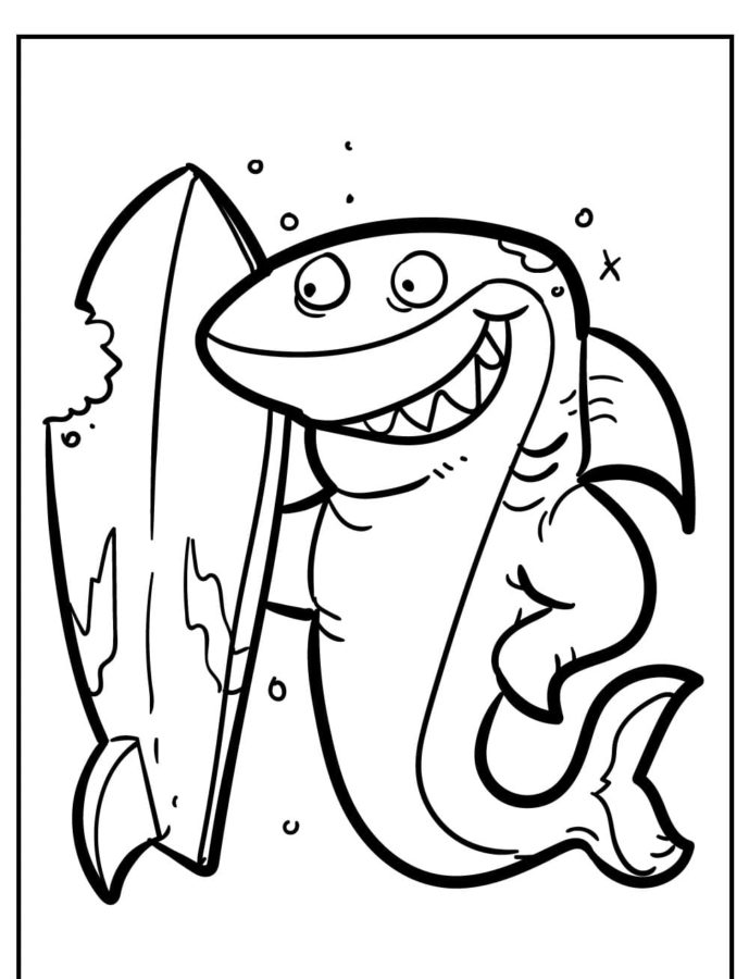 Dibujos para colorear e imprimir Sharks