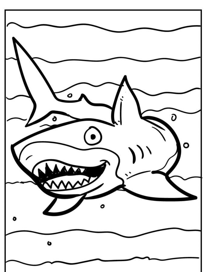 Dibujos para colorear e imprimir Sharks