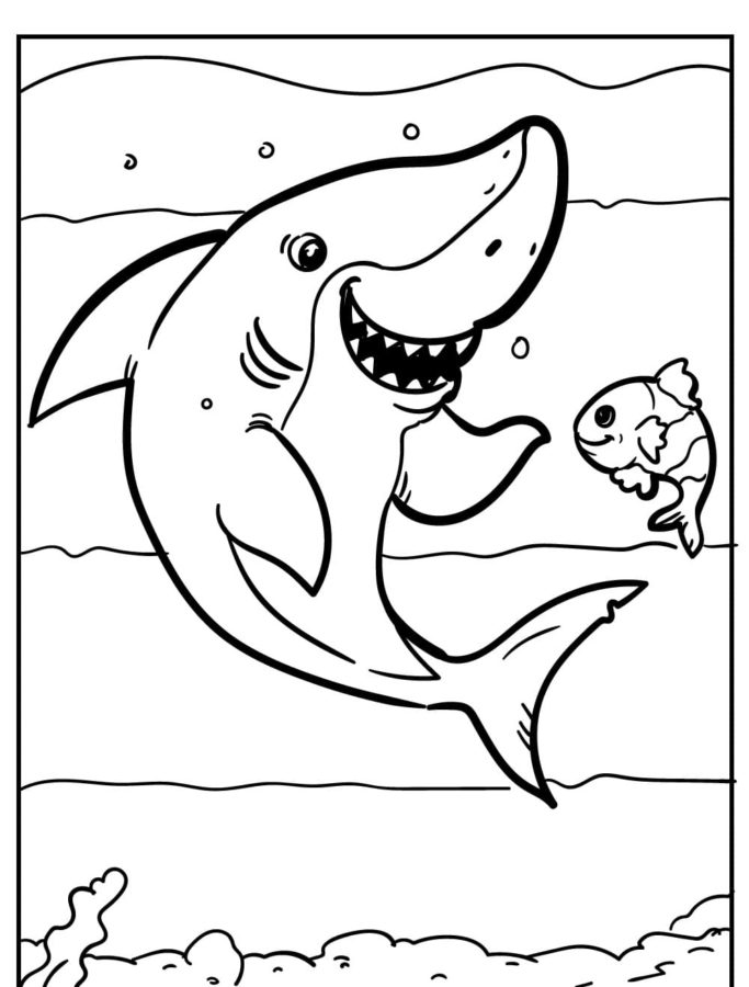 Dibujos para colorear e imprimir Sharks