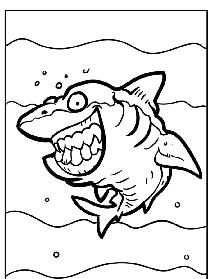 Dibujos para colorear e imprimir Sharks