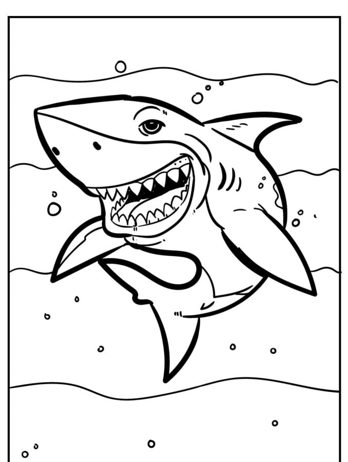 Dibujos para colorear e imprimir Sharks