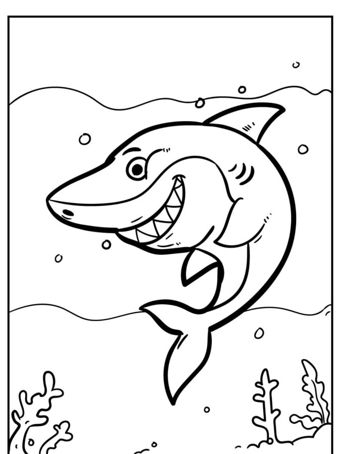 Dibujos para colorear e imprimir Sharks