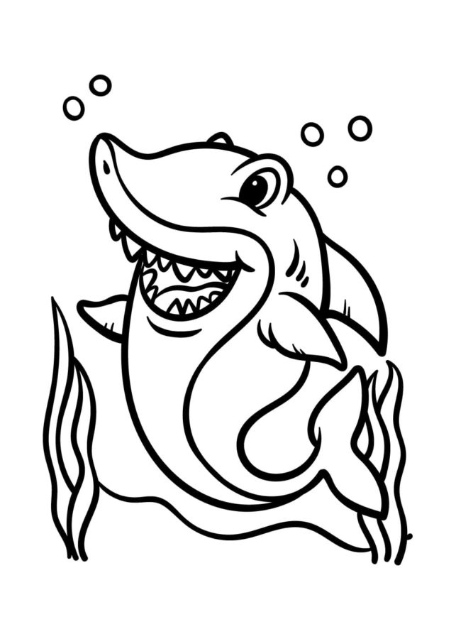 Dibujos para colorear e imprimir Sharks