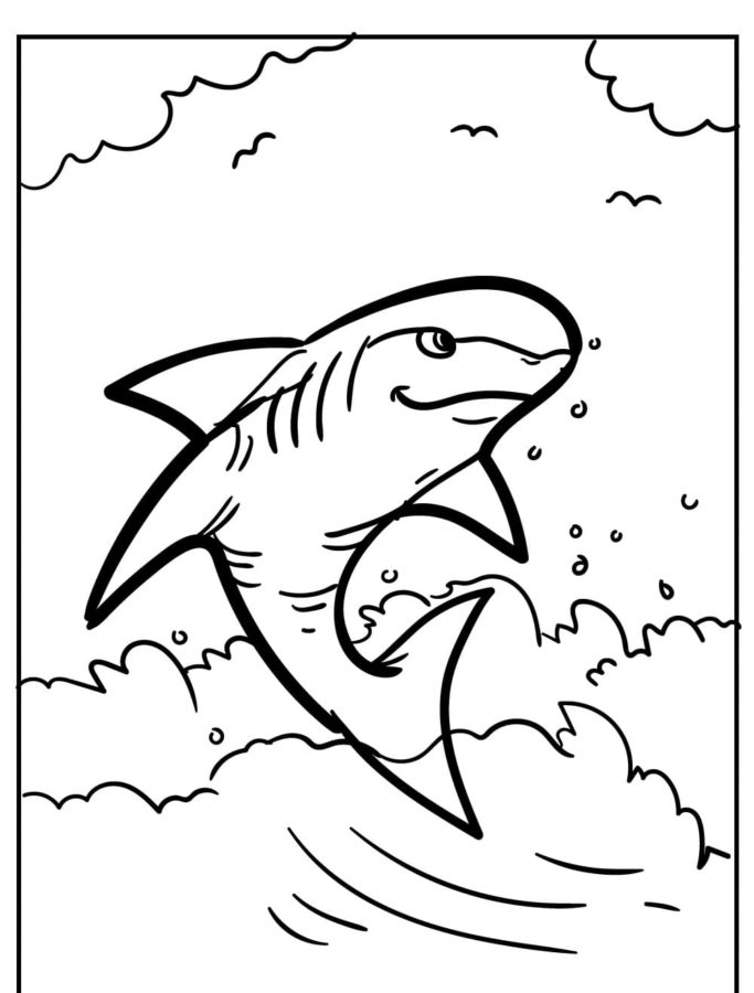 Dibujos para colorear e imprimir Sharks