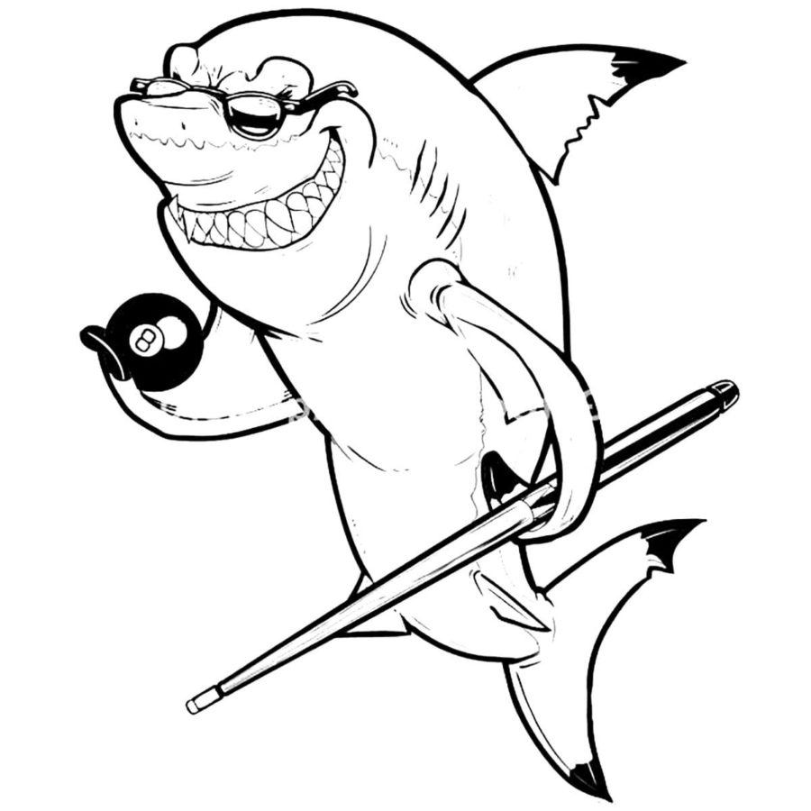 Dibujos para colorear e imprimir Sharks