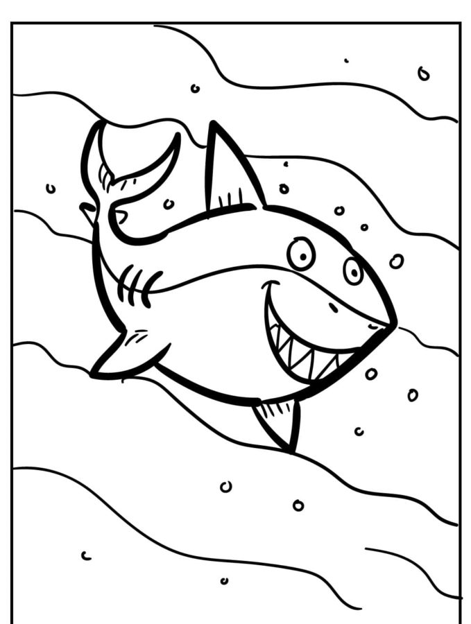 Dibujos para colorear e imprimir Sharks