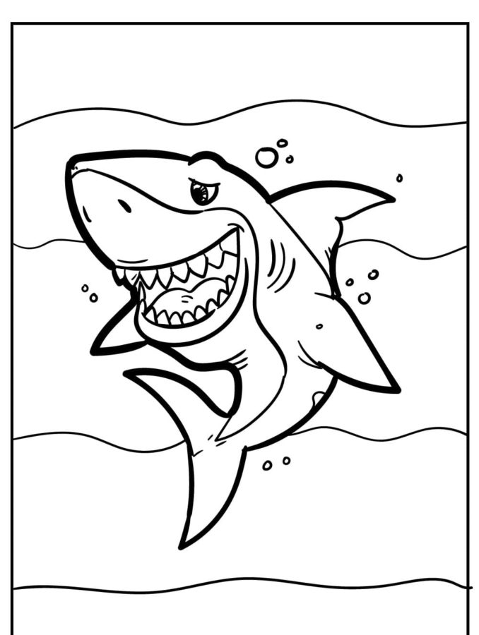 Dibujos para colorear e imprimir Sharks