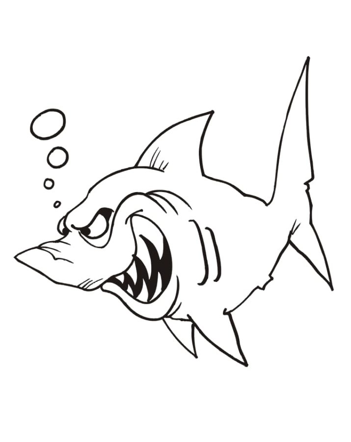 Dibujos para colorear e imprimir Sharks