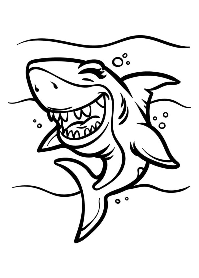 Dibujos para colorear e imprimir Sharks