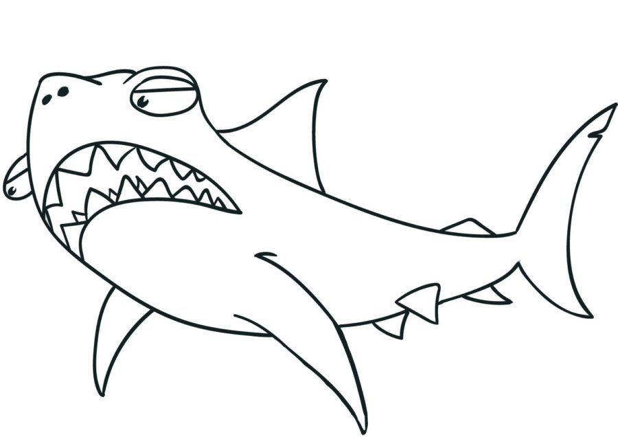 Dibujos para colorear e imprimir Sharks