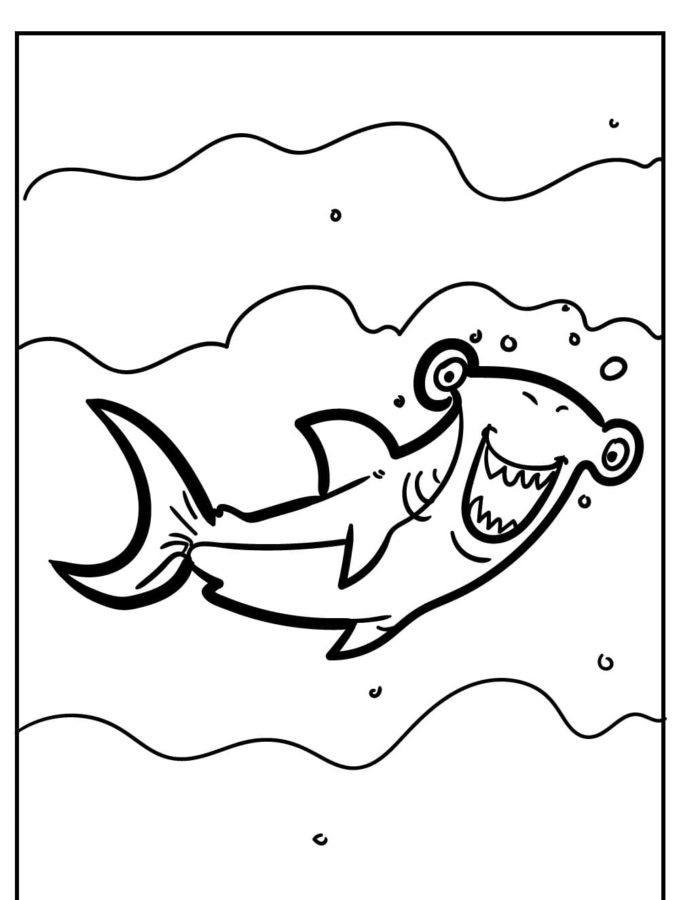 Dibujos para colorear e imprimir Sharks