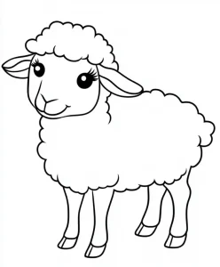 Sheep coloring pages 12