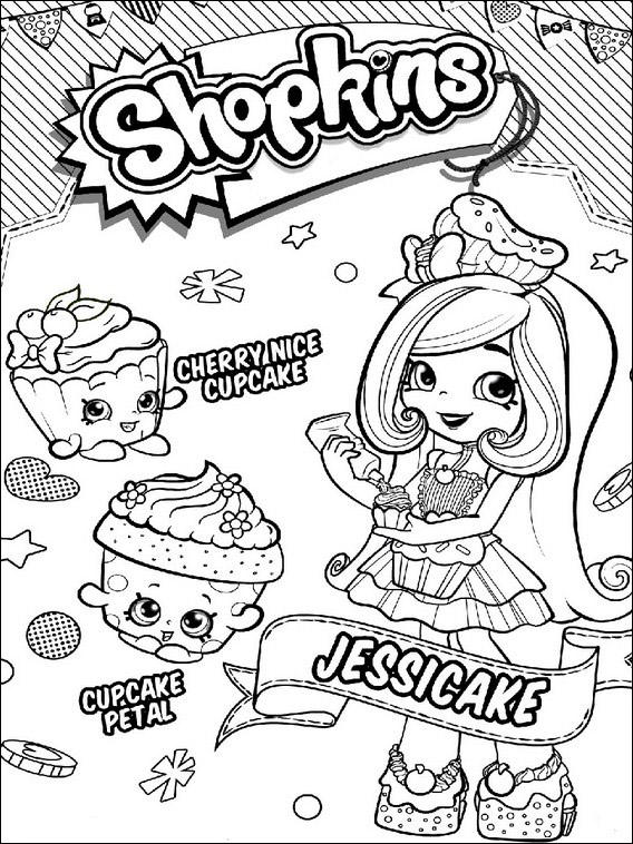 Dibujos para colorear e imprimir Shopkins