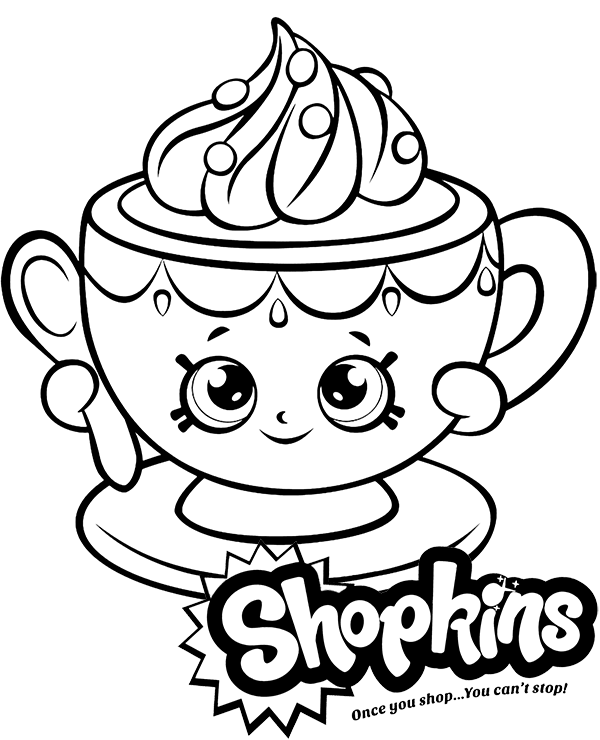 Dibujos para colorear e imprimir Shopkins