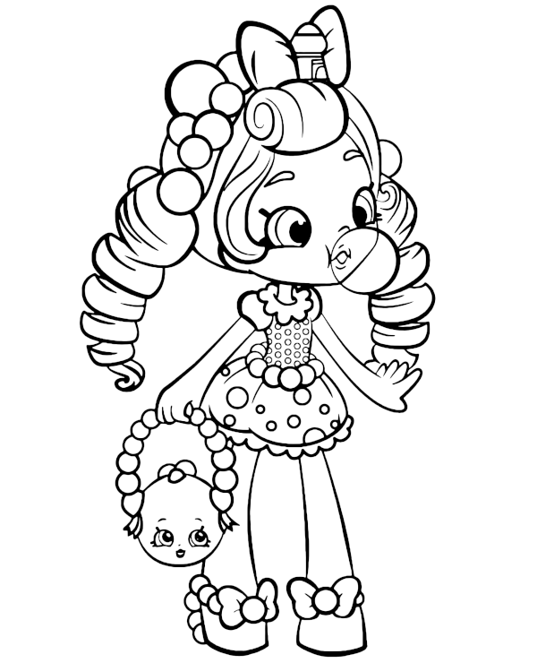 Dibujos para colorear e imprimir Shopkins