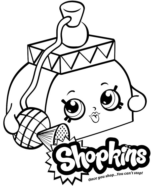 Dibujos para colorear e imprimir Shopkins