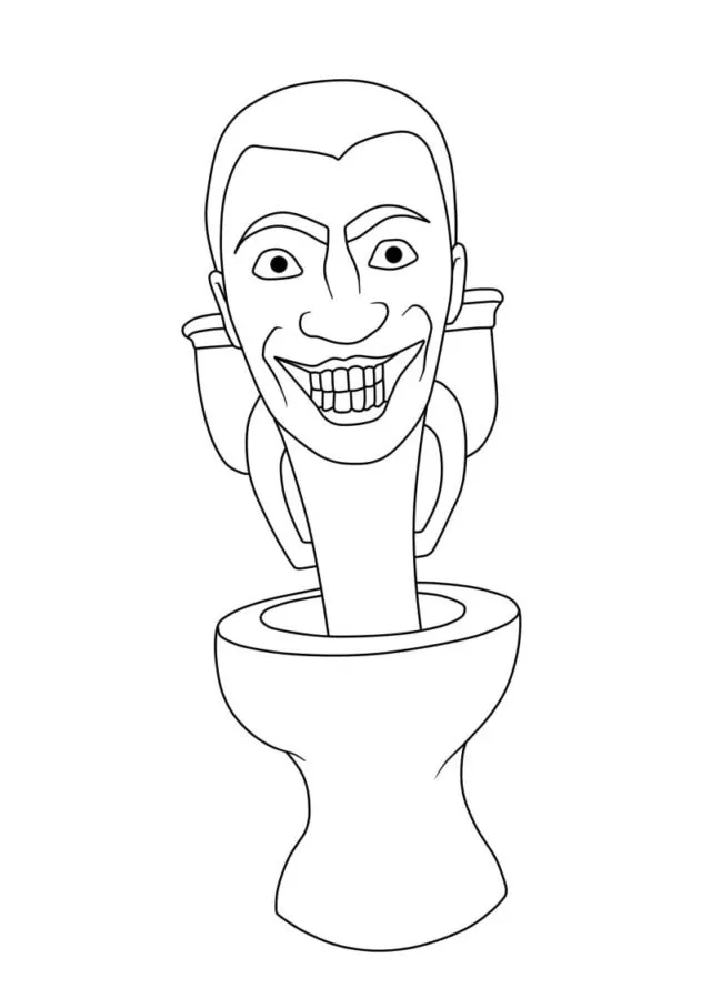 Dibujos para colorear e imprimir Skibidi Toilet