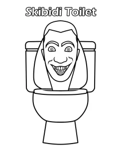 Skibidi Toilet coloring pages 100